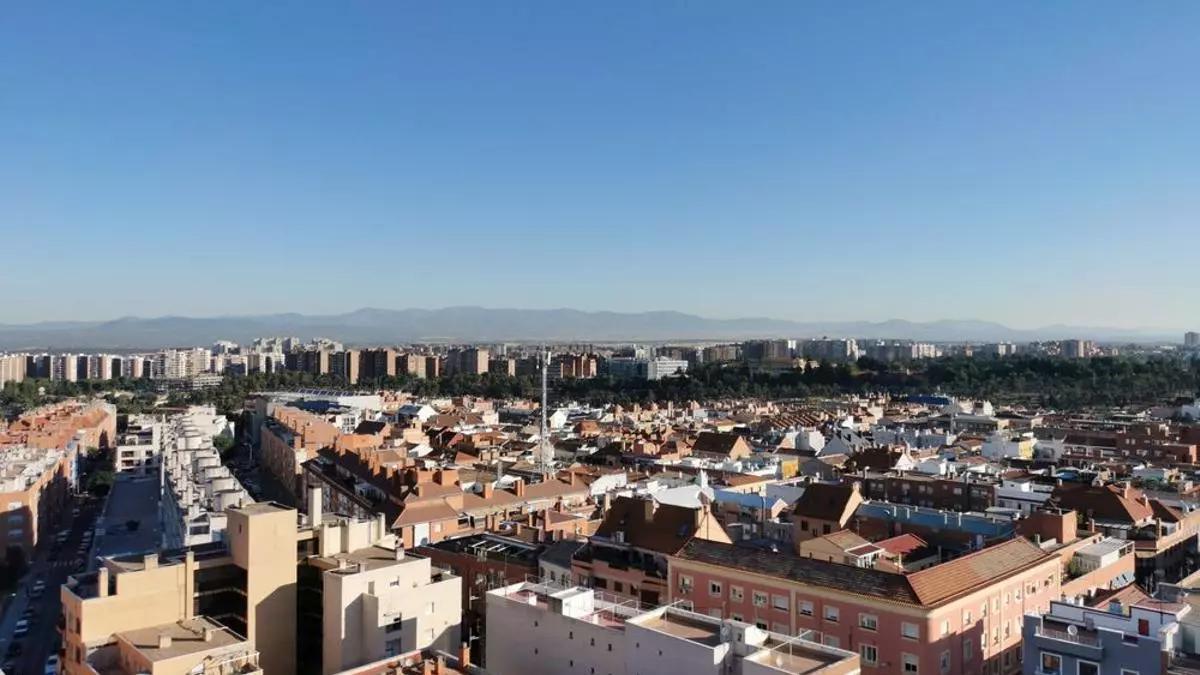 Vista aérea del barrio de Tetuán, en Madrid.