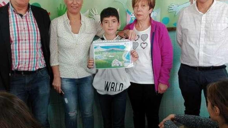 Iker Álvarez, del Sagrada Familia, premiado en un concurso de dibujo