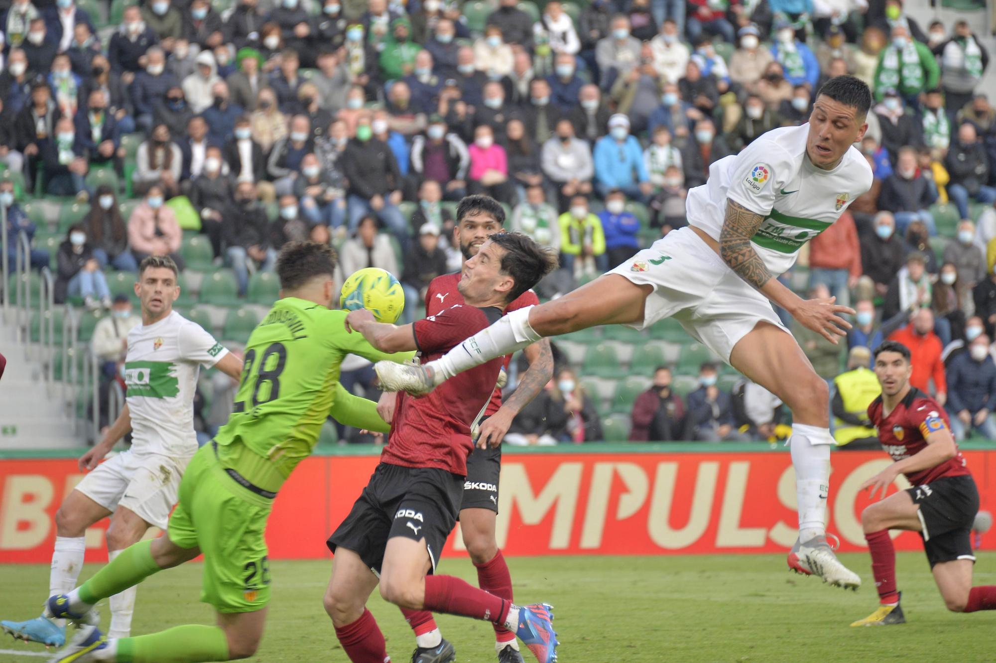 Las  imagenes del Elche:0 Valencia :1