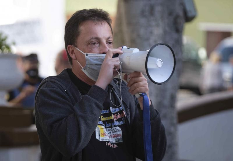 Protesta contra el convenio de vertidos en Los Silos