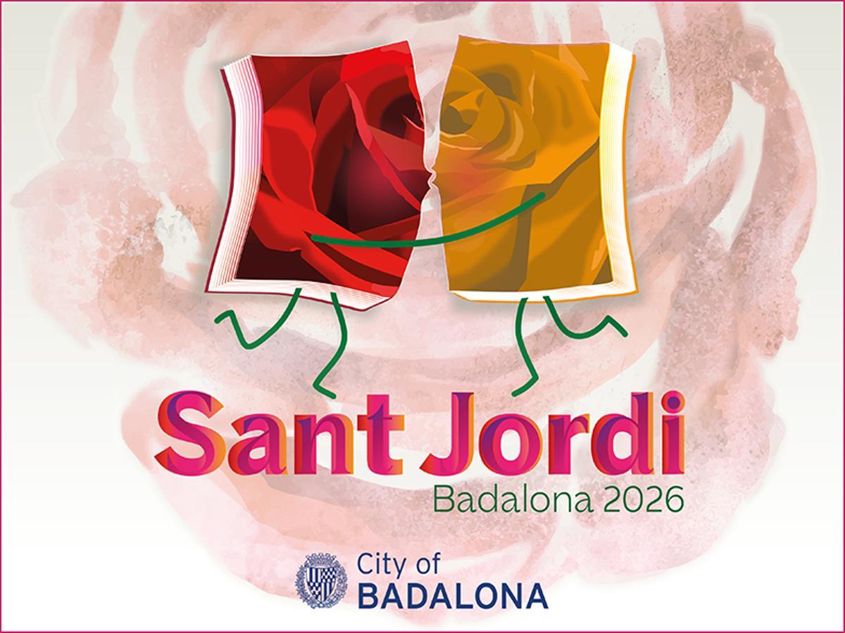Cartel de la diada de Sant Jordi 2026 en Badalona