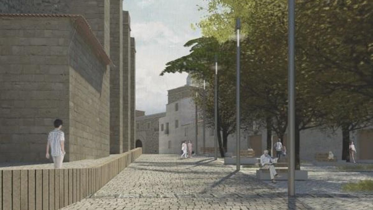 Así será la futura plaza de Santiago.
