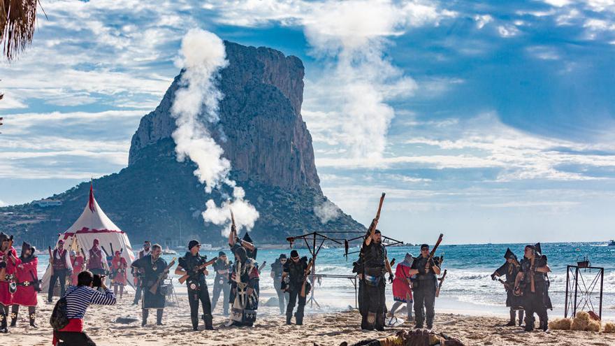Inicio de la Primera Batalla, en la playa del Arenal-Bol.