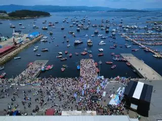 Movilización en A Illa en defensa de la ría de Arousa