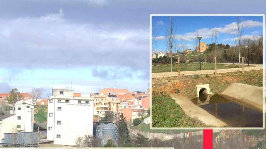 Imágenes de inundaciones en Las Pavas y del lugar sin compuerta.