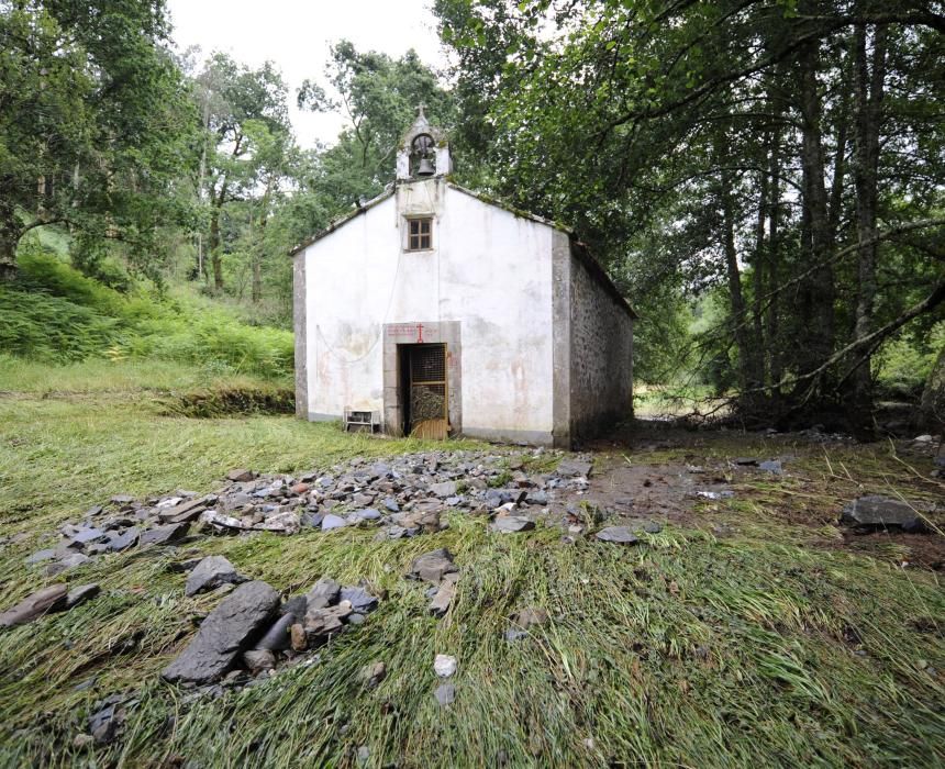 Tormentas en Galicia: los daños de Vila de Cruces