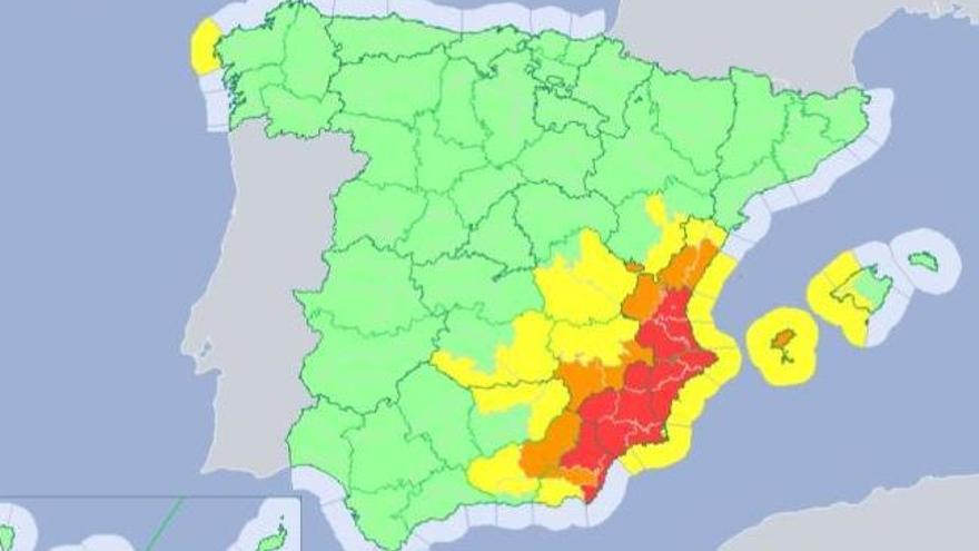 Lo peor está por llegar: Alerta roja en casi toda la Comunidad para mañana