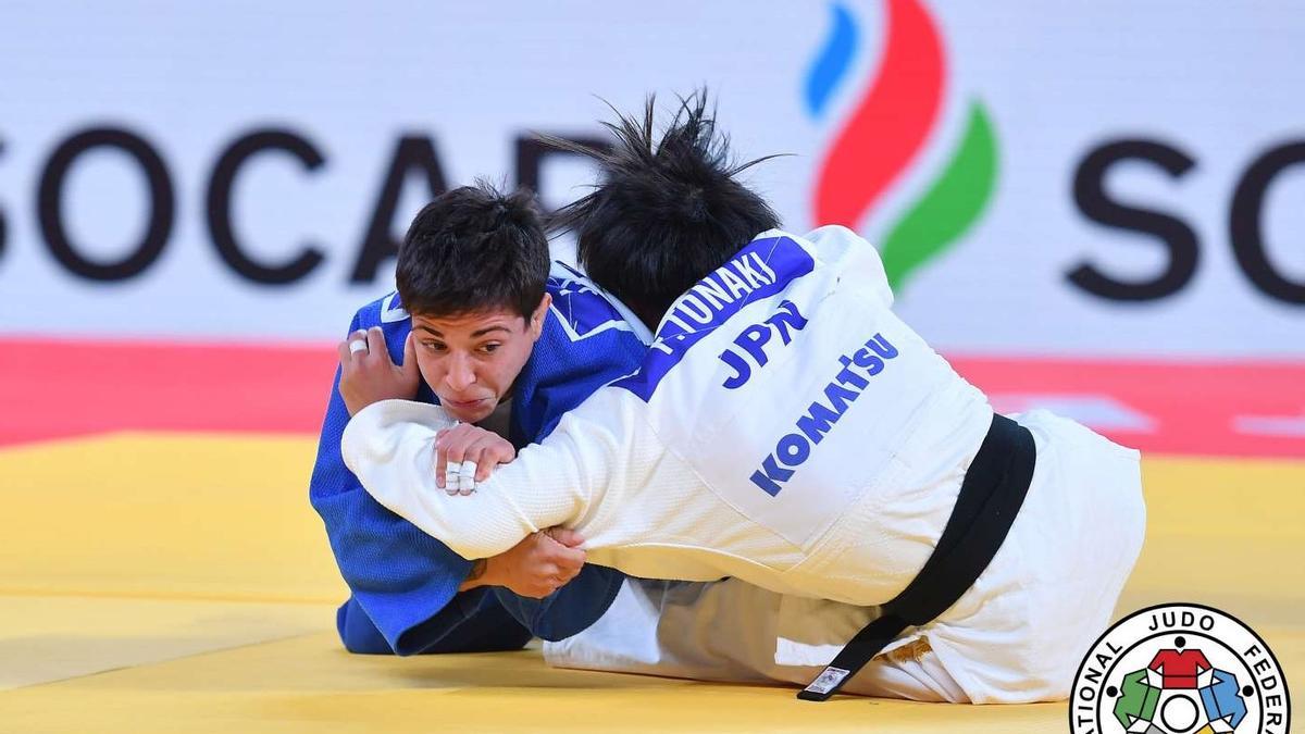 Julia Figueroa durante el último campeonato en Tashkent.