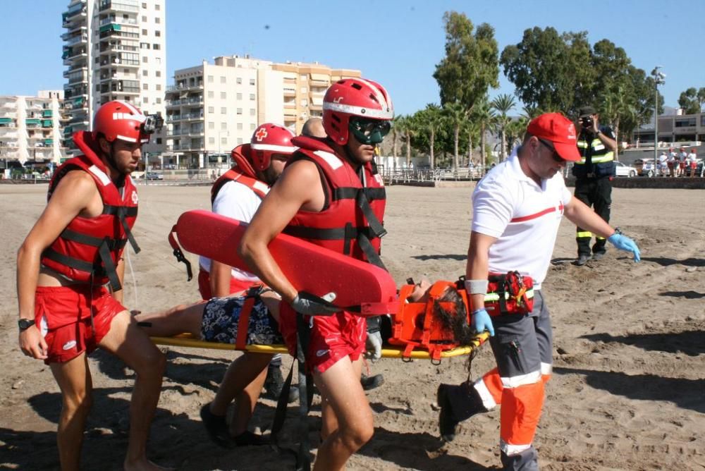 Simulacro de salvamento en Águilas