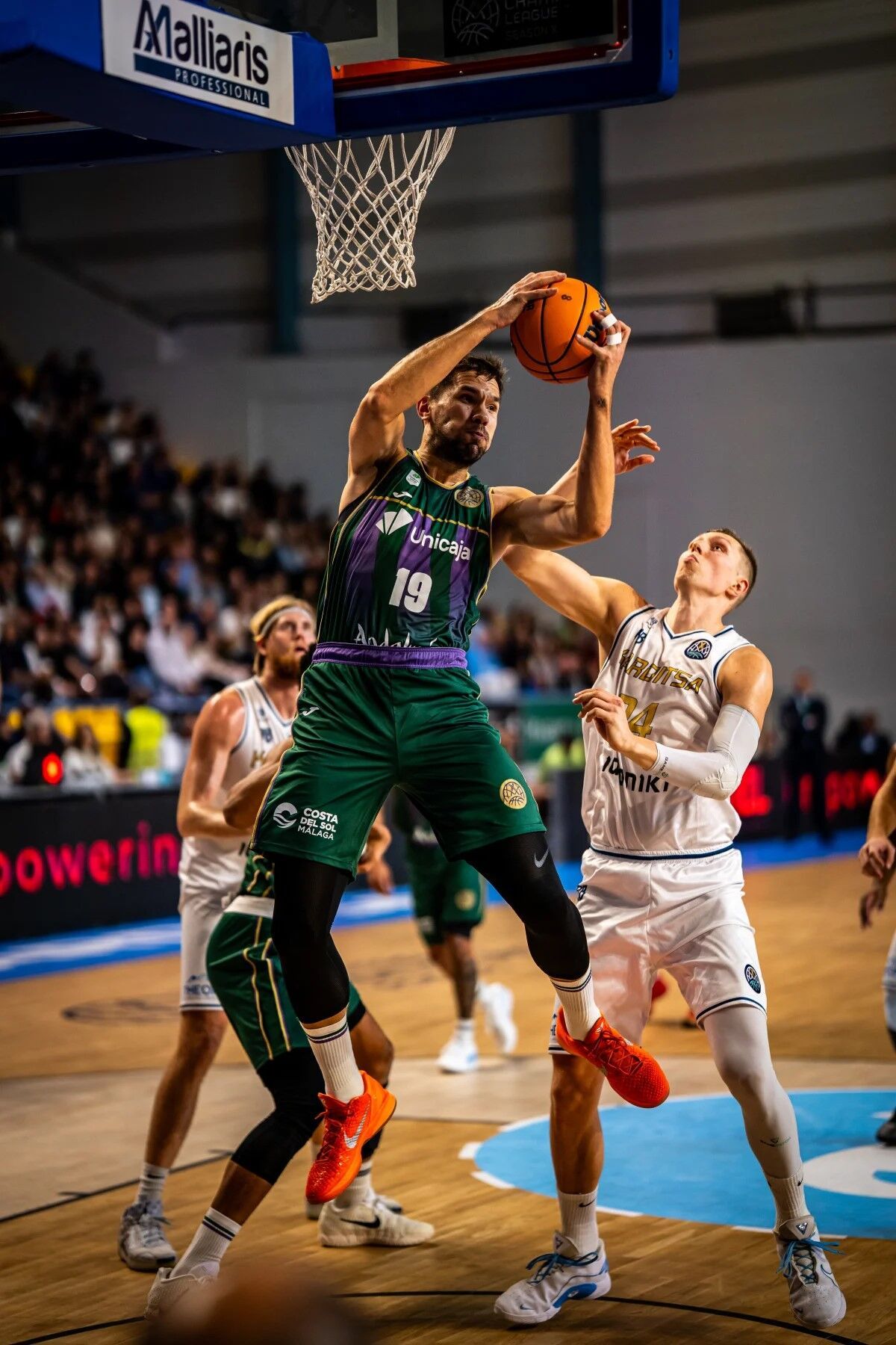 Encuentro disputado entre el Karditsa Laponiki y el Unicaja