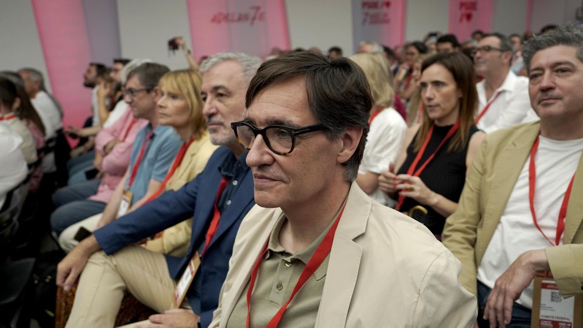 Salvador Illa, en el Comité Federal del PSOE.