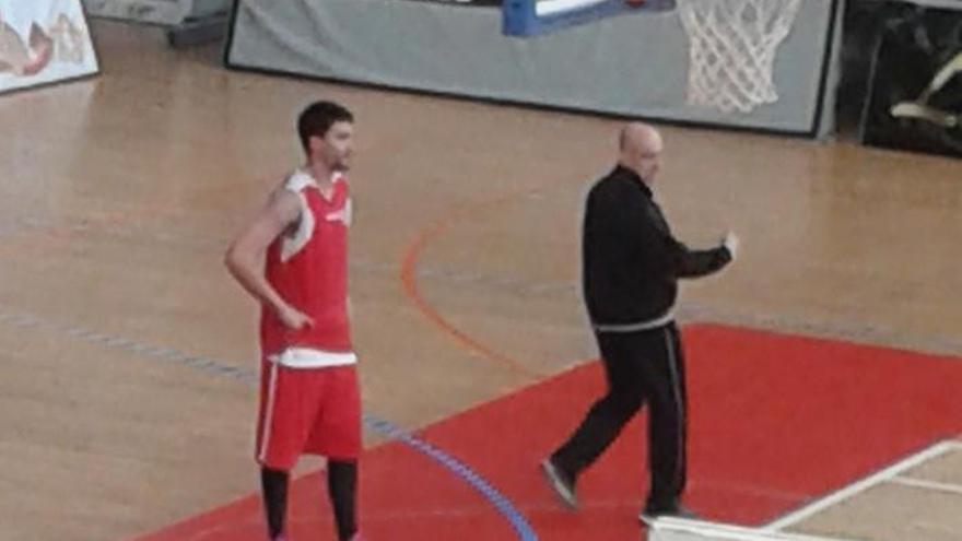 Alfonso Sánchez, en el entrenamiento.