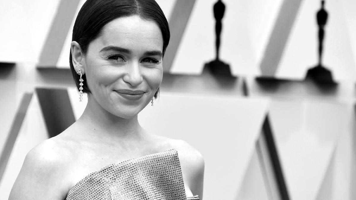 Emilia Clarke a su llegada a los premios Oscar 2019