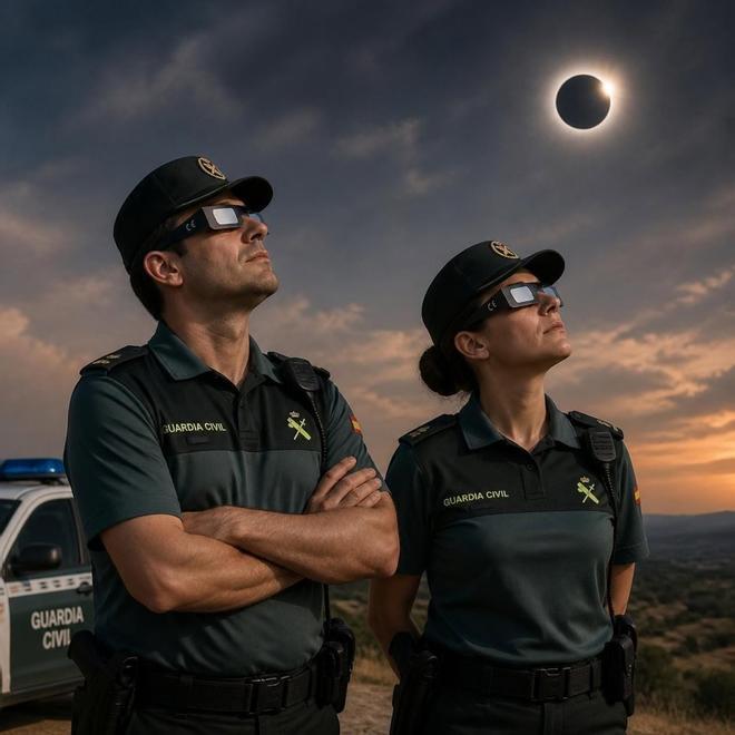 La Guardia Civil desplegará 24.000 agentes para garantizar la seguridad durante el eclipse