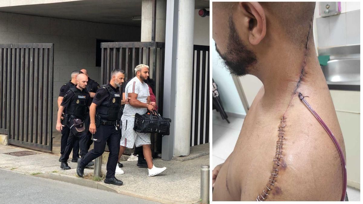 A prisión el presunto autor del machetazo en la pelea multitudinaria de Ribeira.