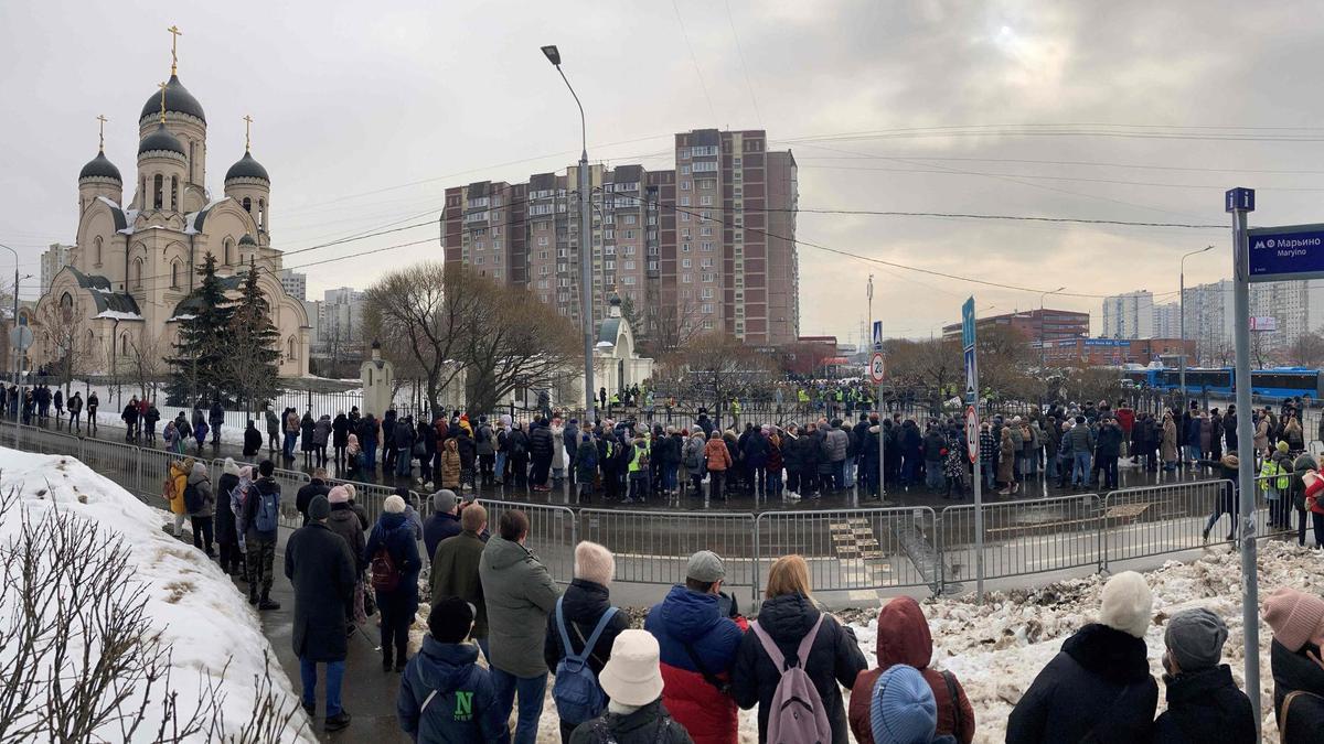 Funeral y ceremonia de despedida del político opositor ruso Alexei Navalny en Moscú