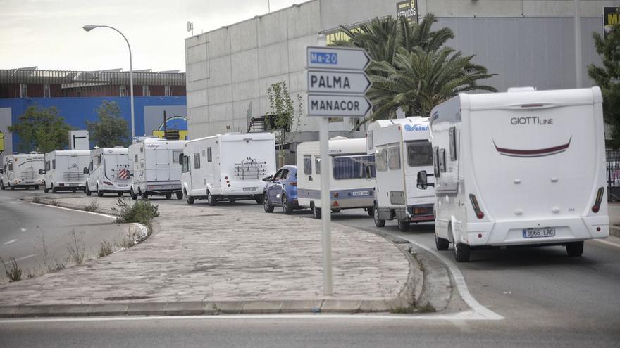 Los caravanistas se manifestarán el próximo día 11 contra la nueva ordenanza cívica de Palma