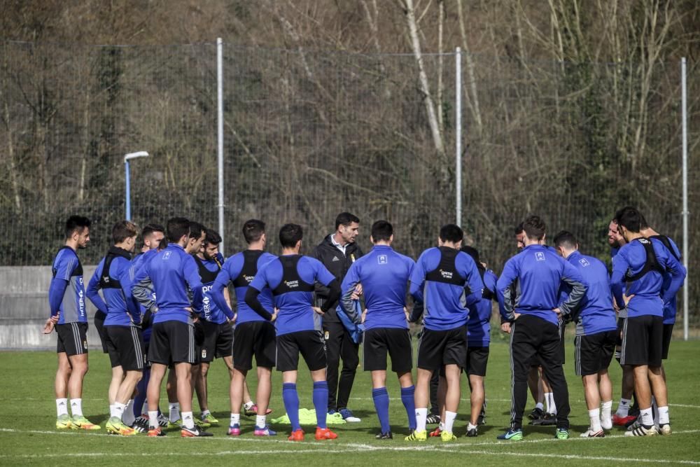 Entrenamiento del Real Oviedo.