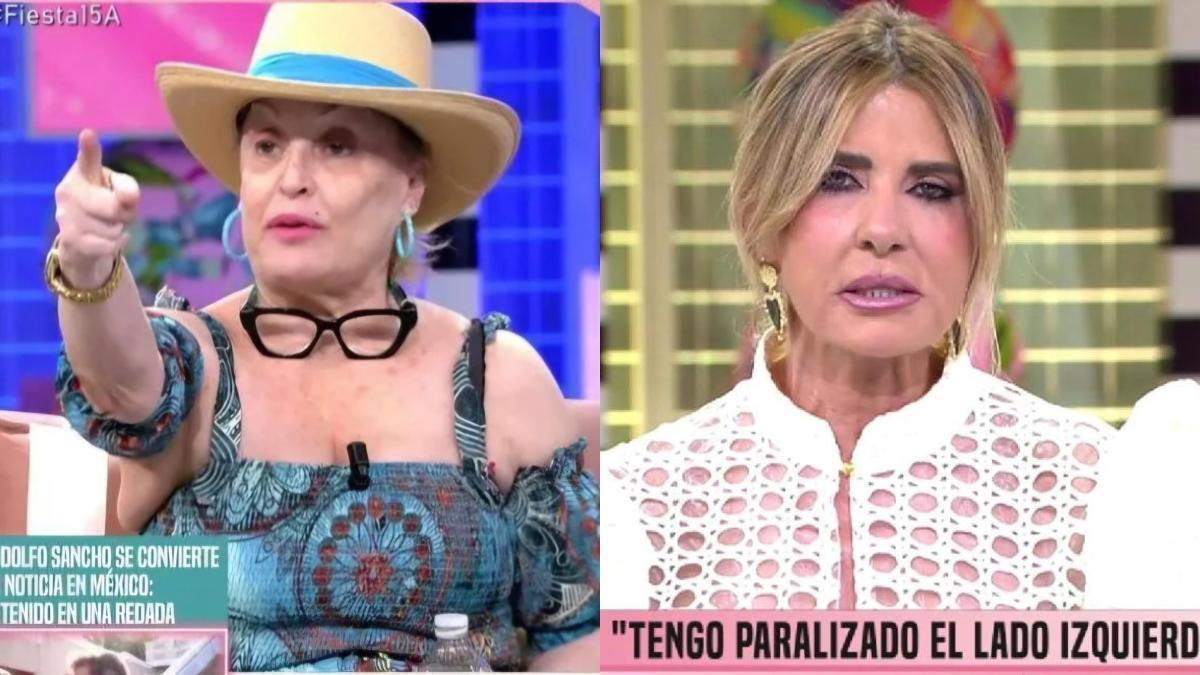 El tenso reencuentro entre Marisa Martín Blázquez y Aramís Fuster tras su viral encontronazo en 'Fiesta': "¿Vas a gritarme otra vez?"