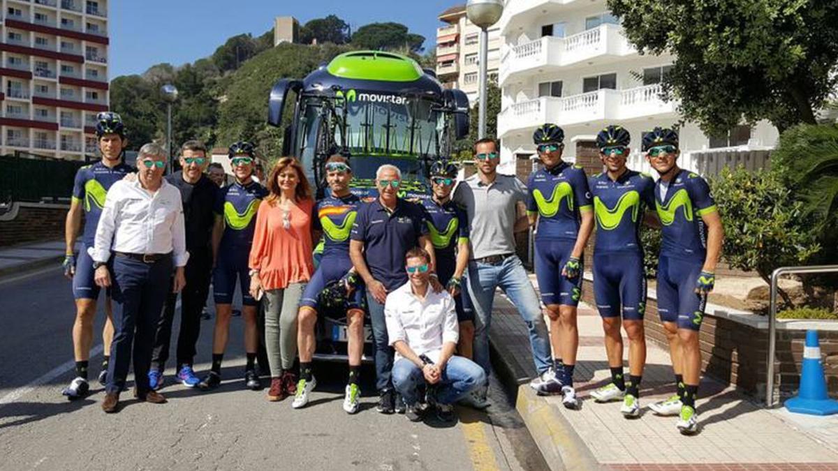 Unzué, junto al equipo Movistar