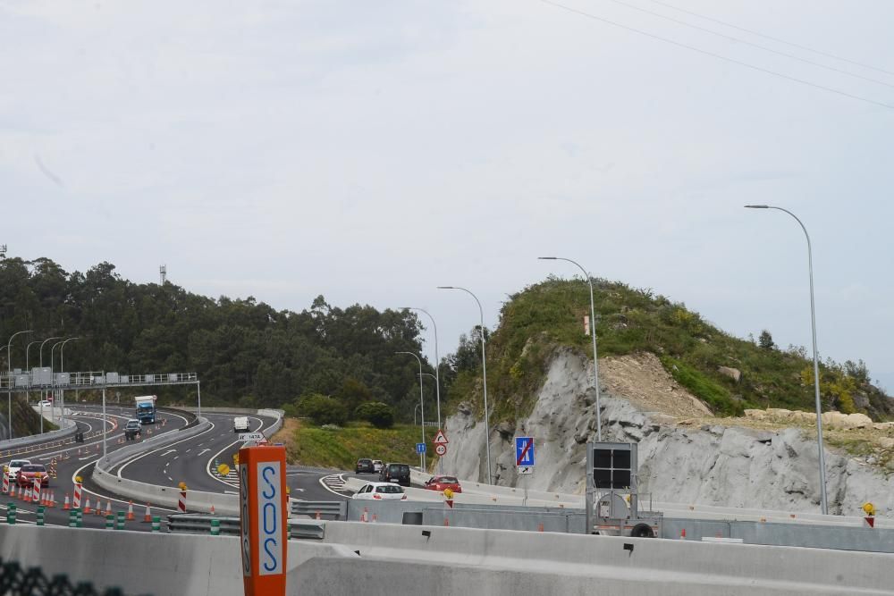 Las obras en el acceso a la autovía y también en Rande // Gonzalo Núñez