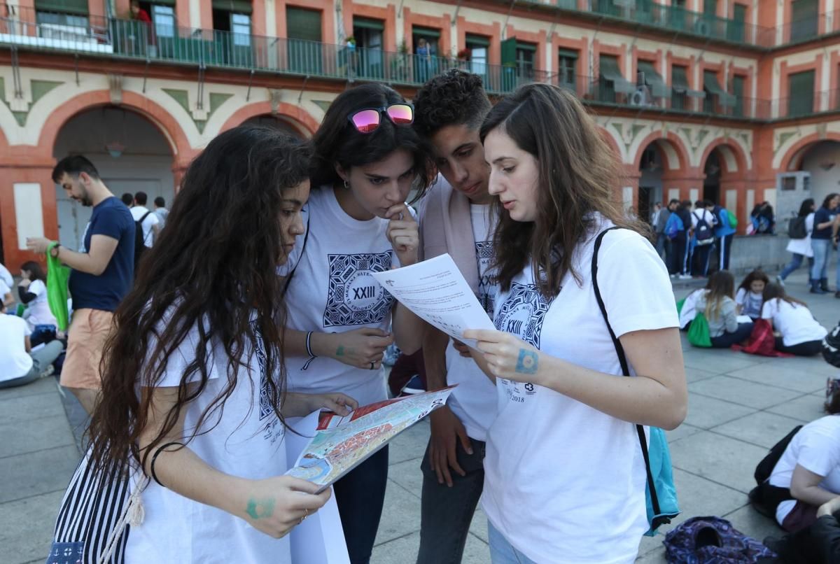 Más de 800 escolares compiten en la 23ª yincana matemática por Córdoba