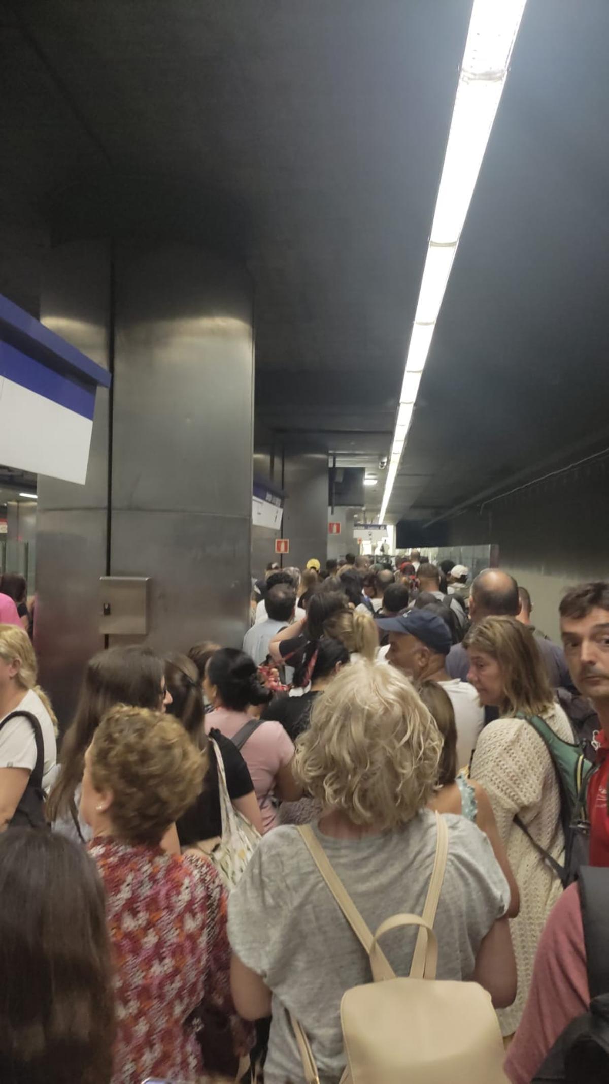 La estación este lunes.