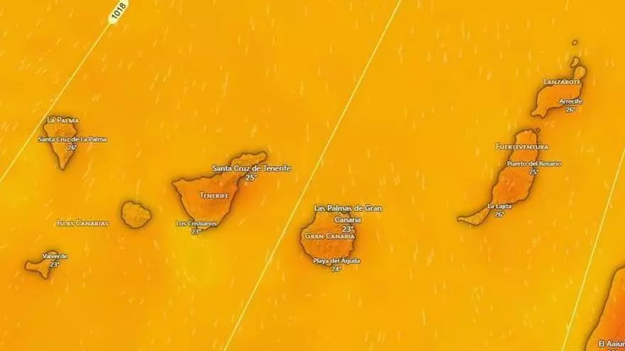 La Aemet anuncia un viernes con nubes y calor en Canarias