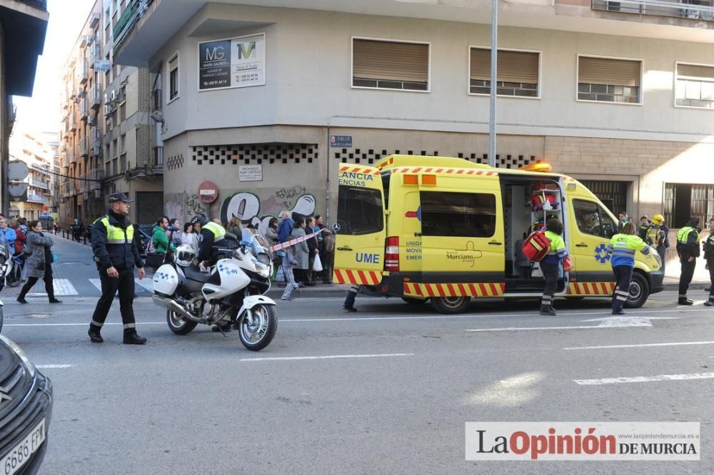 Incendio en un piso en San Andrés