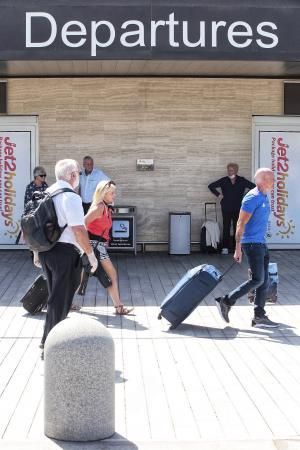 Situación en el aeropuerto de Tenerife Sur.