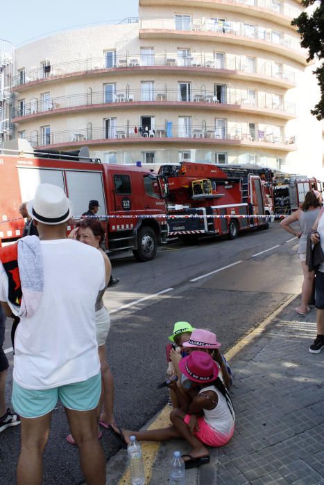 Incendi en un hotel de Lloret