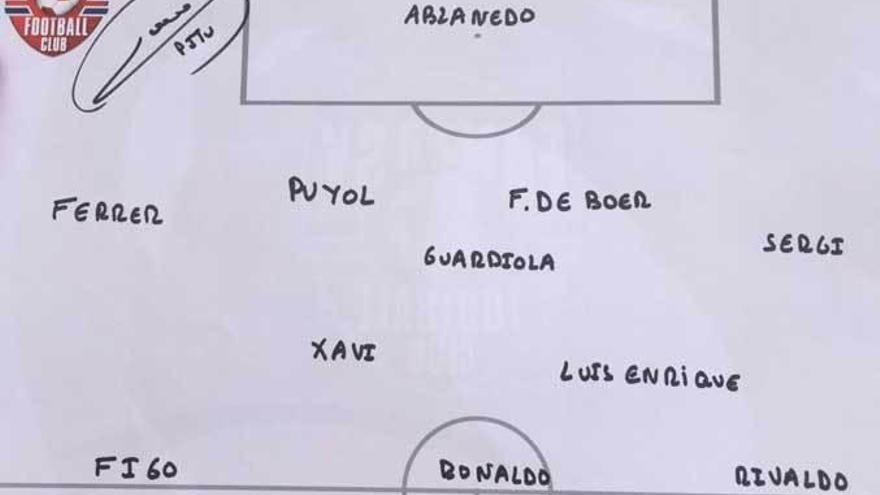 El once elaborado por Abelardo entre los jugadores con los que compartió vestuario.