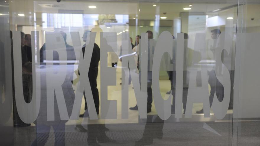 Acceso a Urgencias en el Hospital de A Coruña.