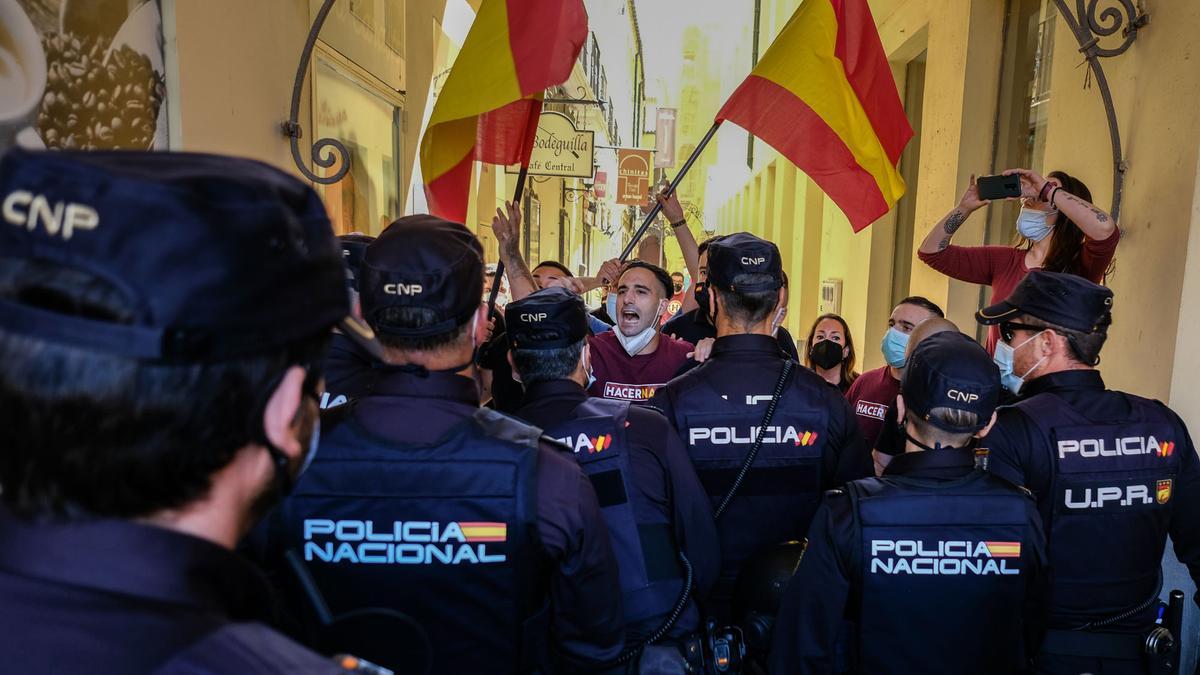 Manifestación del Primero de Mayo en Málaga capital