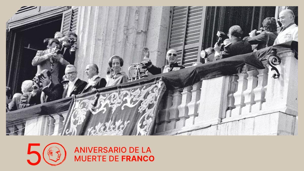 Último discurso de Franco, el 1 de octubre de 1975 en el balcón del Palacio Real, frente a la plaza de Oriente de Madrid