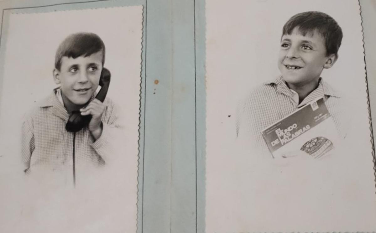 Os xemelgos Eliseo e Albino en 1968, Pinténs.