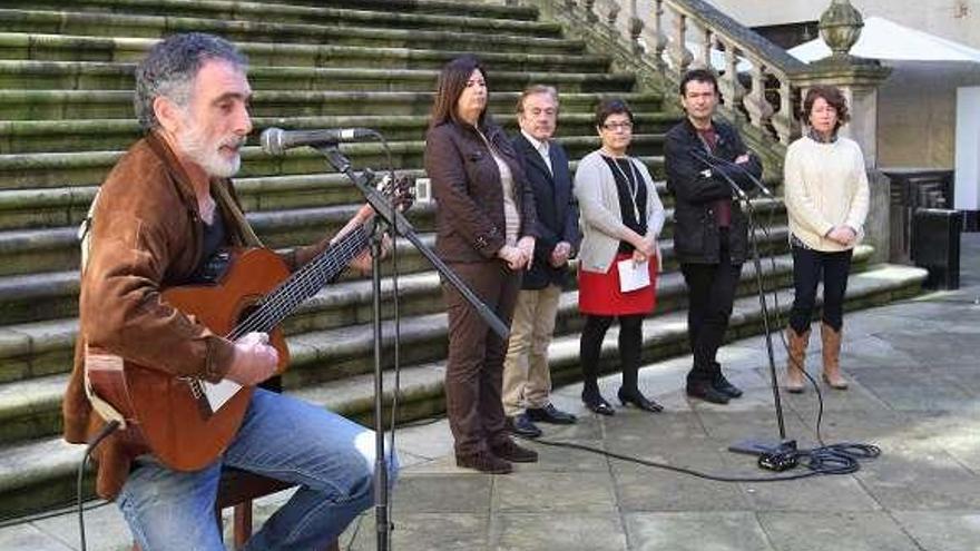 Acto de la agrupación local del PSdG, en San Martiño.  // Iñaki Osorio