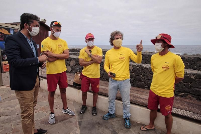 Visita del alcalde de La Laguna al charco de Jover (Tejina) | 06/08/2020  | 06/08/2020 | Fotógrafo: María Pisaca Gámez