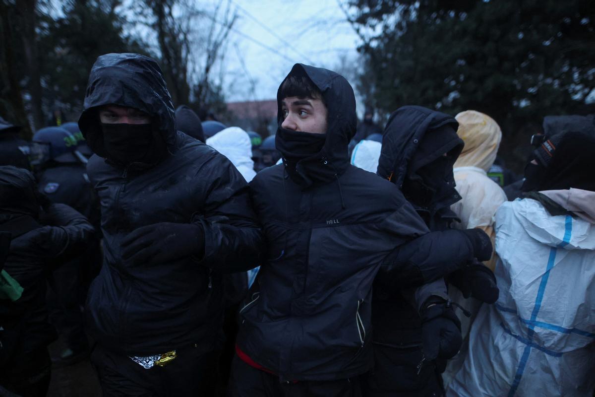 Protesta contra una mina de carbón en Alemania