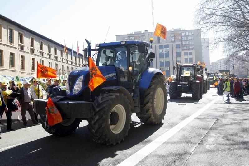 Manifestación del sector agrario aragonés