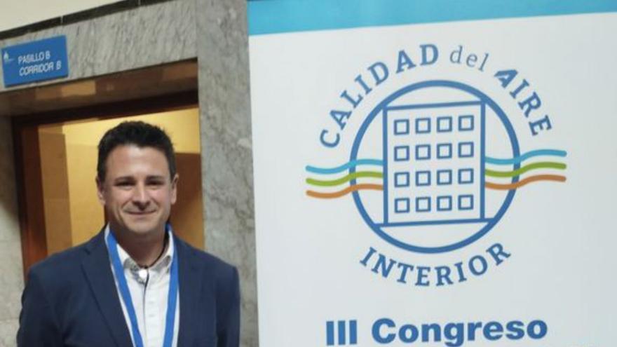 Esteban Orenes en el III Congreso Internacional de Calidad del Aire en Interiores.