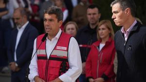 Carlos Mazón y Pedro Sánchez, en una visita del presidente del Gobierno al Centro de Emergencias de lEliana.