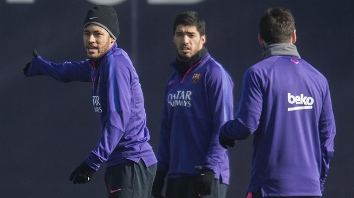 El primer equip blaugrana prepara el partit a la ciutat esportiva de Sant Joan Despí