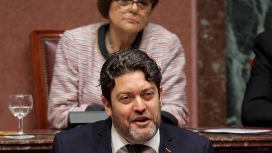 Miguel Sánchez, durante una intervención en la Asamblea.