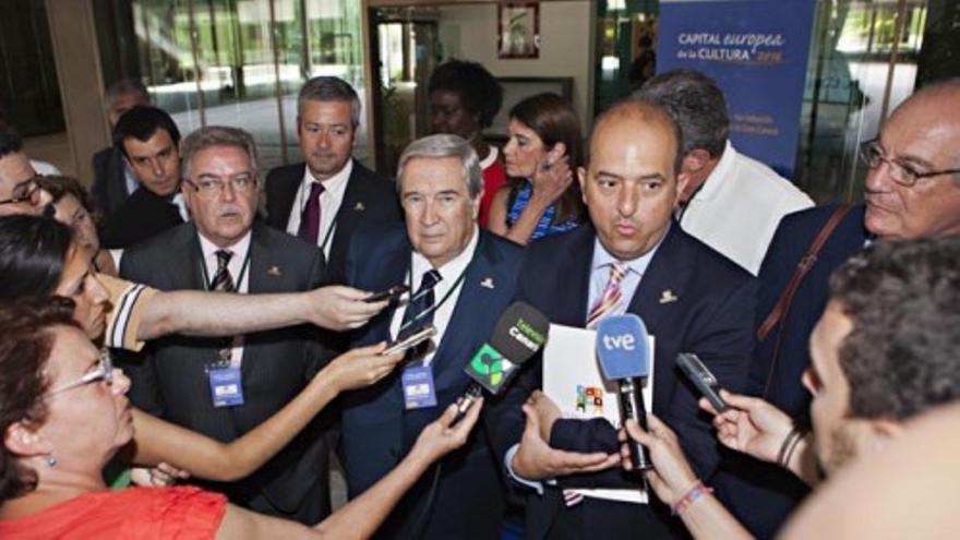 La candidatura grancanaria ultima en Madrid los detalles de su presentación