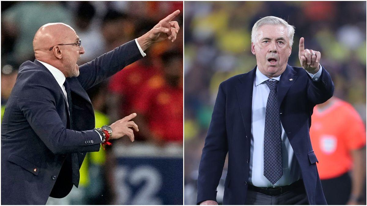 Luis de la Fuente y Carlo Ancelotti dirigen a España y Brasil respectivamente