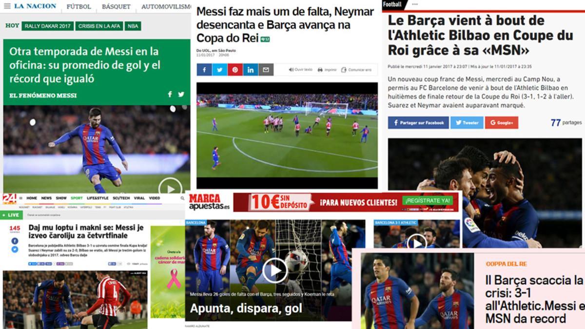 La prensa se rinde a Messi