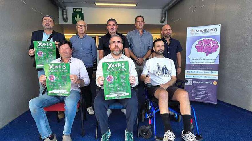 El fútbol ourensano se une contra la ELA con un partido en O Couto: «Trato de vivir lo mejor posible los mejores días»
