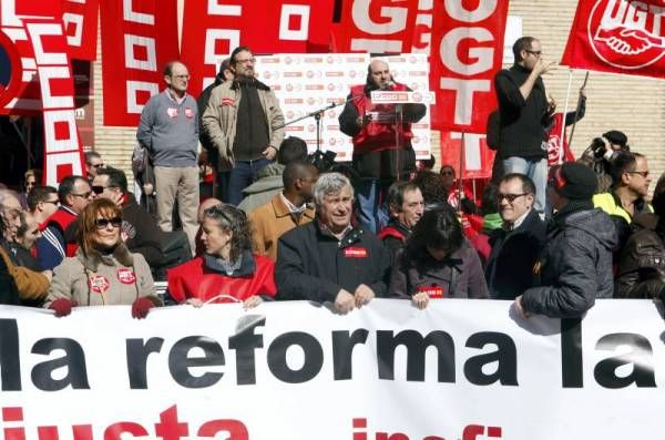 Las imágenes de la manifestación en Zaragoza