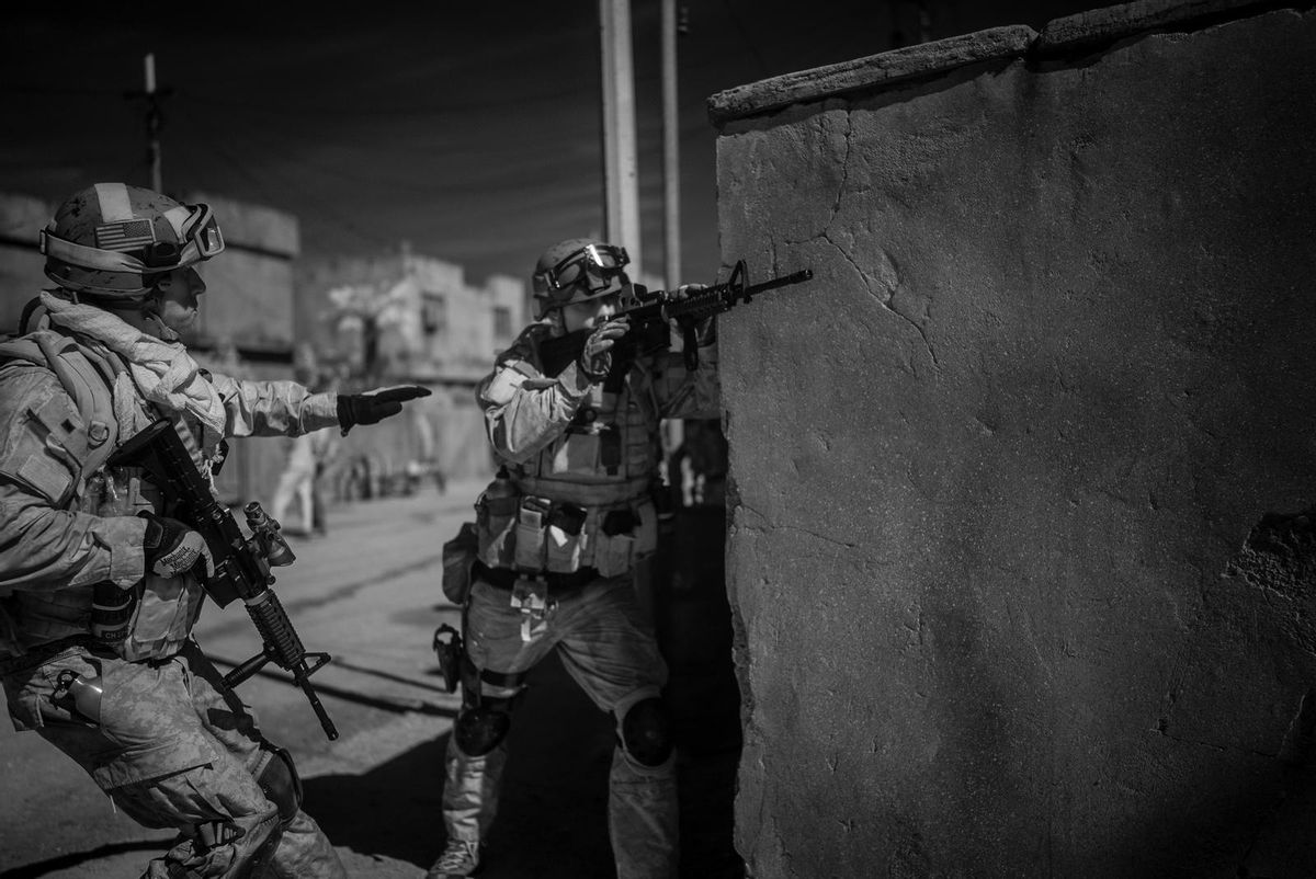 Foto de rodaje de 'Warfare'.